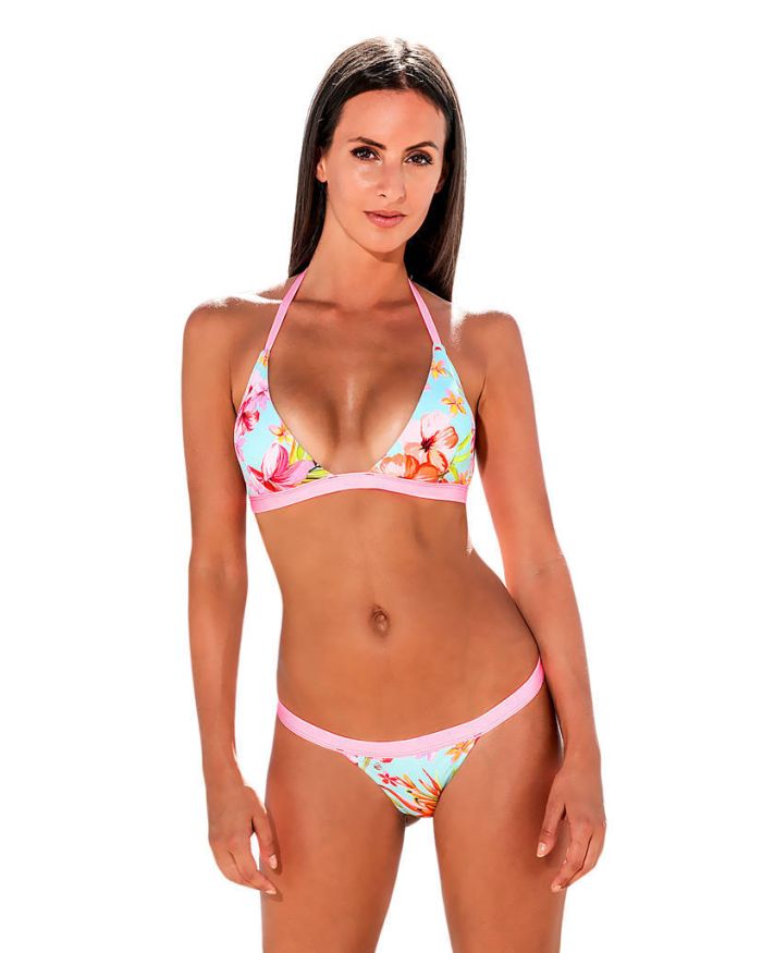 Marquises 3 pièces | Maillot de bain femme sexy bikini rose bleu